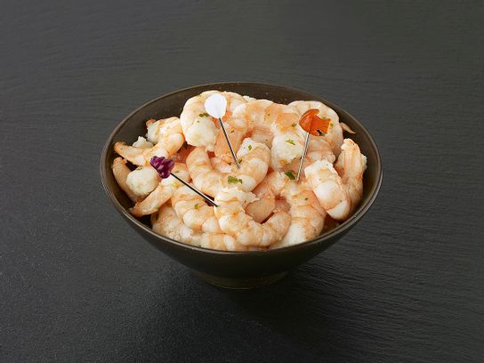 Gambas à l'ail