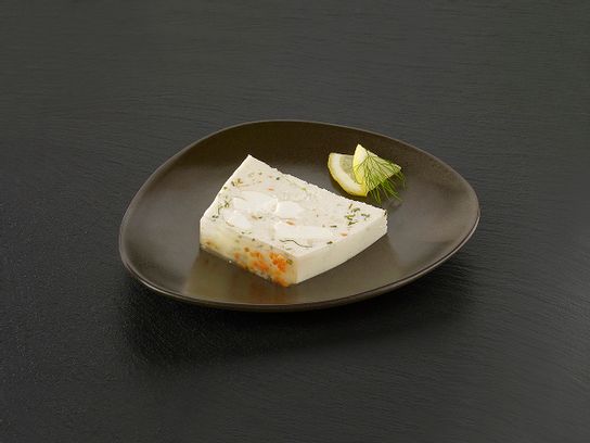 Terrine aux noix de St-Jacques et sa garniture