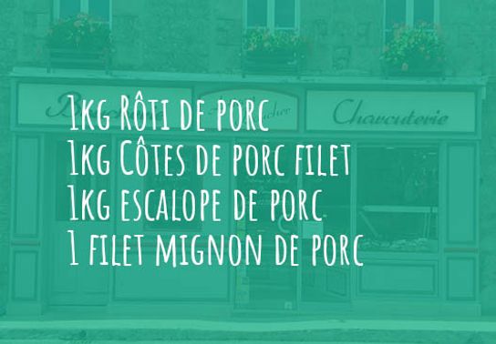 Le colis de porc