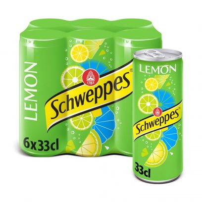Canettes 6x33cl SCHWEPPES lemon