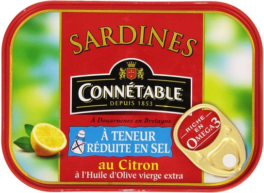 Pack 5 Sardine citron dde sel CONNETABLE