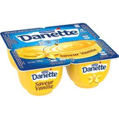 Danette saveur vanille x4