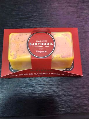 Foie gras mi cuit au vin jaune