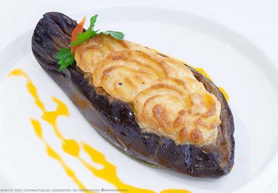 Aubergines farcies viande