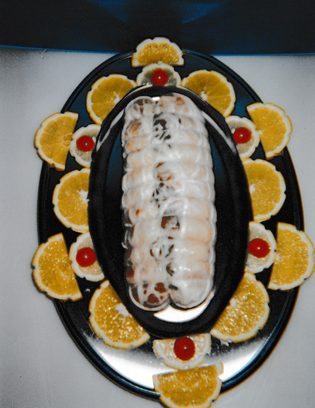 Rôti de canard farci aux champignons