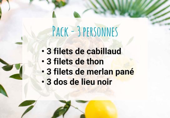 PACK - 3 personnes