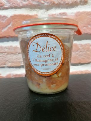 Terrine de cerf à l'Armagnac et aux Pruneaux