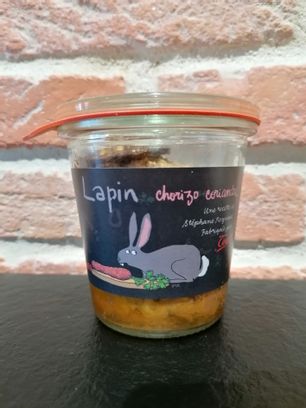 Terrine de Lapin au chorizo et à la coriandre