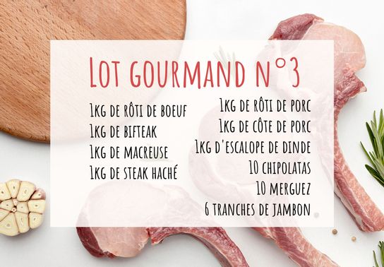Lot gourmand de votre boucher n°3