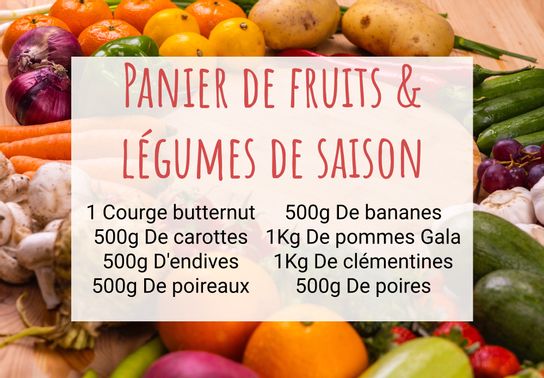 Panier de fruits & légumes de saison