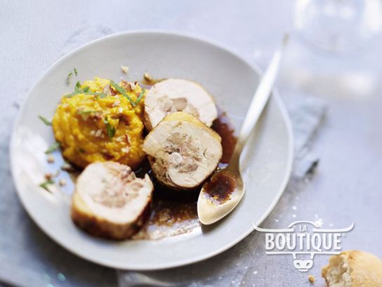 Moelleux de Chapon farci "Foie Gras & Cognac"