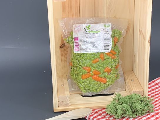 Petits pois carottes cuits 500 gr