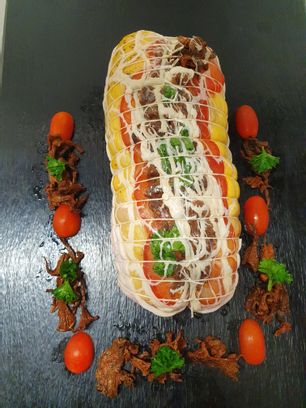 Rôti chapon girolles