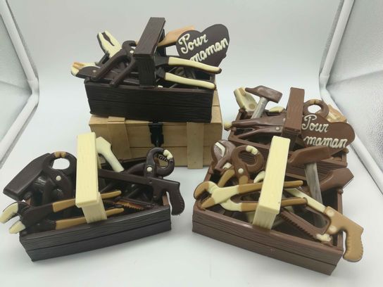 Boîte à outils en chocolat