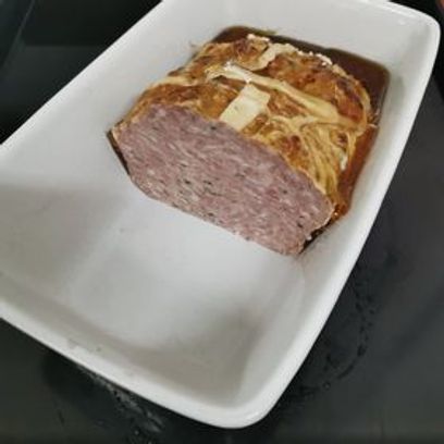 Pâté de viande de porc haché