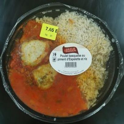 Poulet basquaise au piment D'espellette