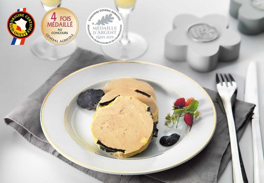 Foie Gras de Canard Entier du Périgord Truffé (5% de Truffes Noires) - Bocal 125g