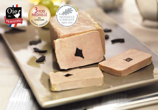 Foie Gras d’Oie Entier du Périgord Truffé (5% de Truffes Noires) - 200g