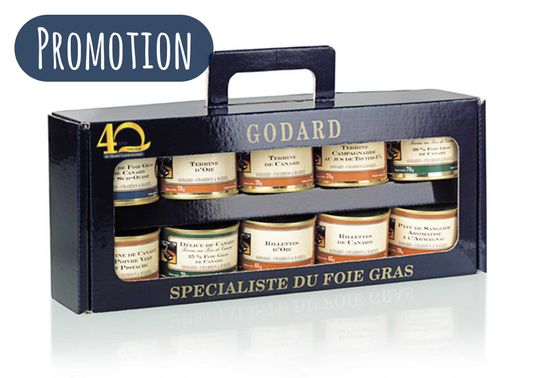 Coffret 10 Spécialités en 70g "40 Ans"