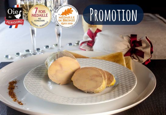 Foie Gras d'Oie Entier du Périgord au Torchon Mi-Cuit - 250g