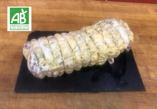 Rôti porc viande BIO moutarde fines herbes 4/5 pers 1 KG