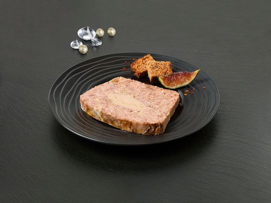 Terrine canard foie gras figues & pain épices