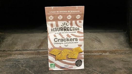 Crackers châtaigne, curcuma et carvi Resurrection