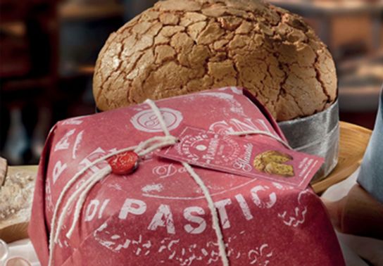 Panettone glacé de la maison flamigni rouge 1 kg
