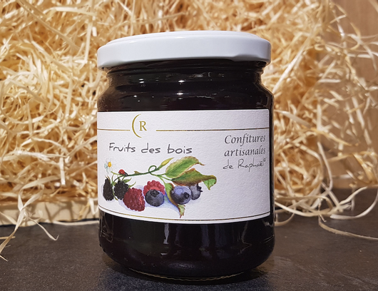 Confiture artisanale de fruits des bois