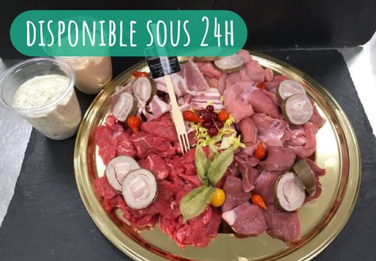 Pierrade Boucher Double - Commandez 24 h à l'avance