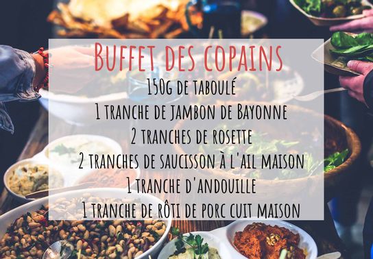 Buffet des copains