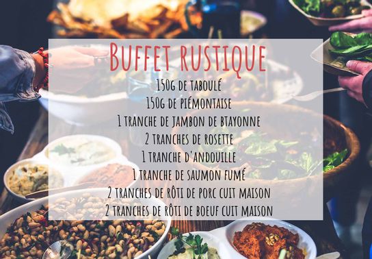 Buffet rustique