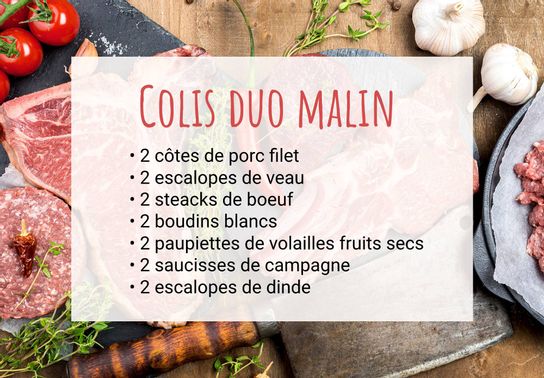 Promo : Colis duo Malin + 1 pot de rillettes offert