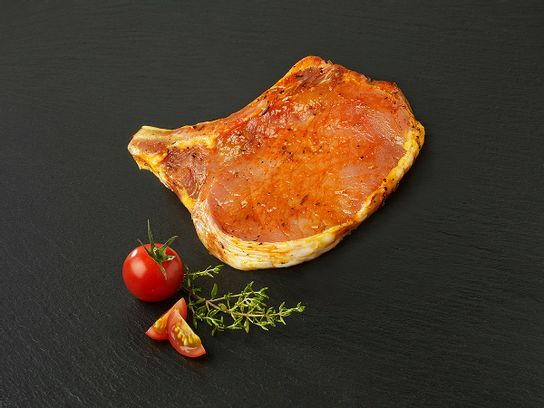 Cote de porc marinée