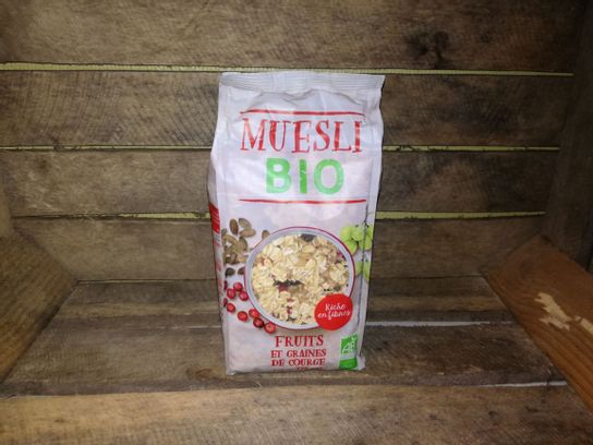 Muesli fruits et graines de courge BIO