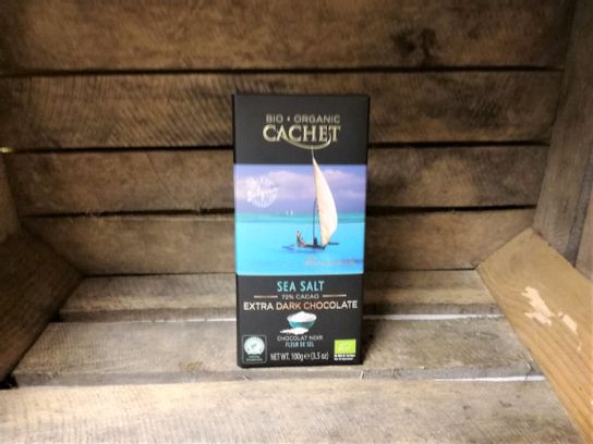 Tablette Chocolat Lait Caramel Fleur de Sel Cachet
