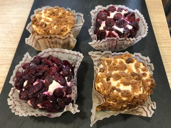 Chèvre frais figues ou cranberries