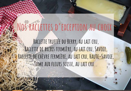 Nos raclettes d'exception