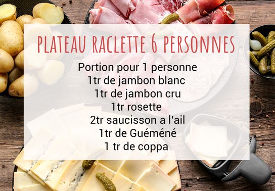 Plateaux raclette