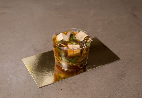 Soupe thaï au foie gras
