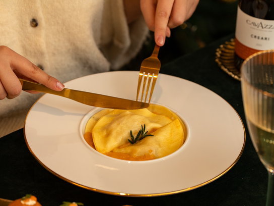 Agnolotti St Jacques & Ventricina