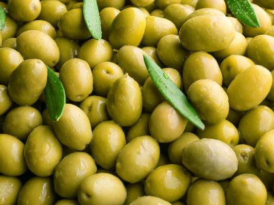 Olives vertes dénoyautées