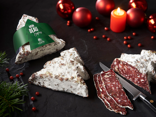 Saucisson sec Sapin de Noël