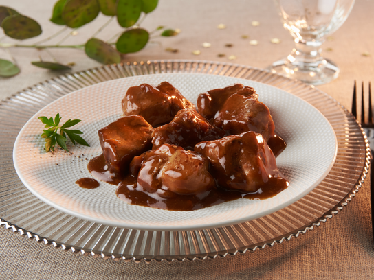 Sauté de porcelet à la bière de Noël