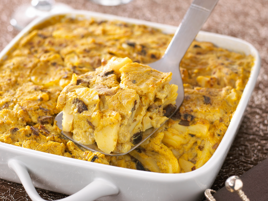Gratin de pommes de terre  aux cèpes