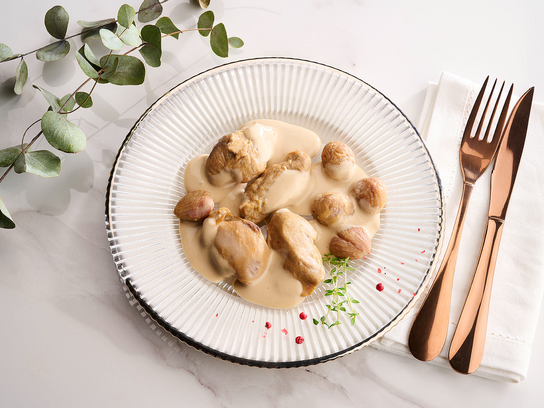 Filets de caille sauce Champagne