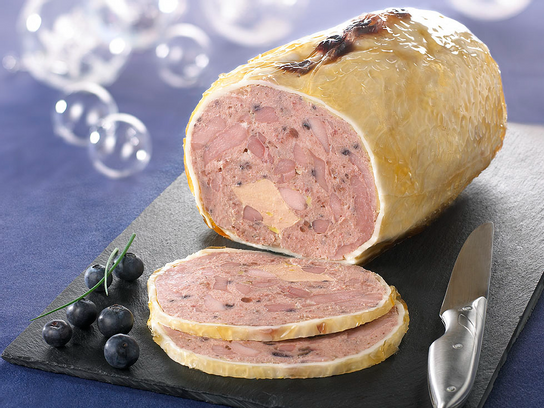 Galantine de biche aux myrtilles