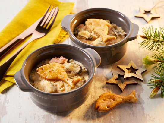 Cassolette de homard aux petits légumes