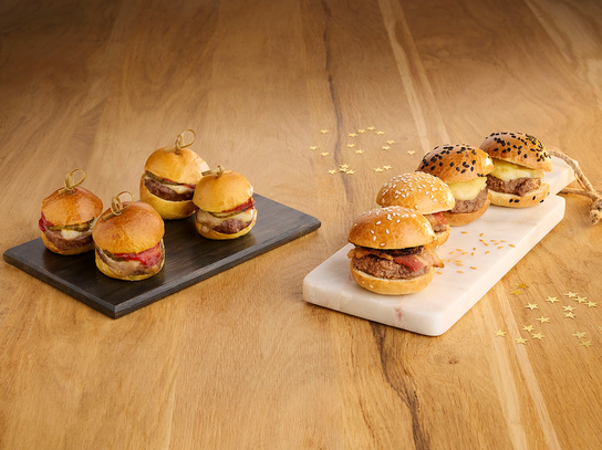 Mini-burgers au boeuf et Comté