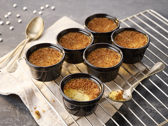 Mini-crème brûlée charcutière au foie gras de canard